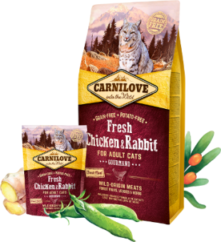Carnilove CAT Fresh Chicken & Rabbit Gourmand 